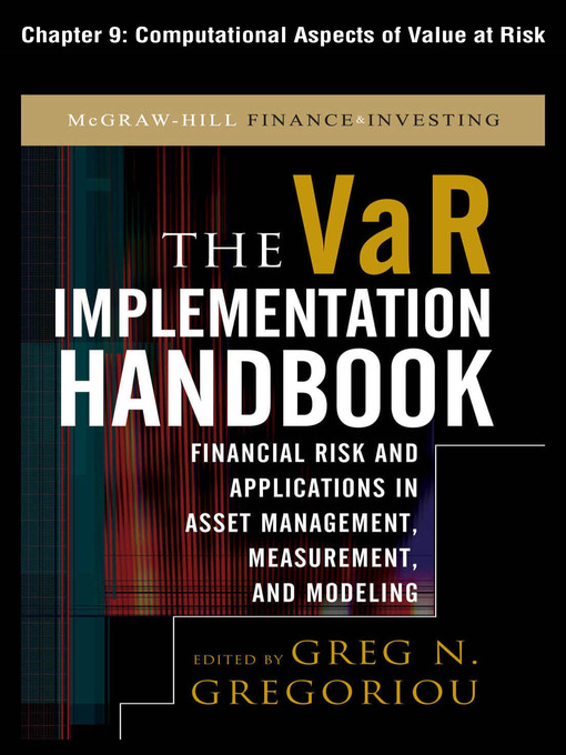 Cover image for Computational Aspects of Value at Risk